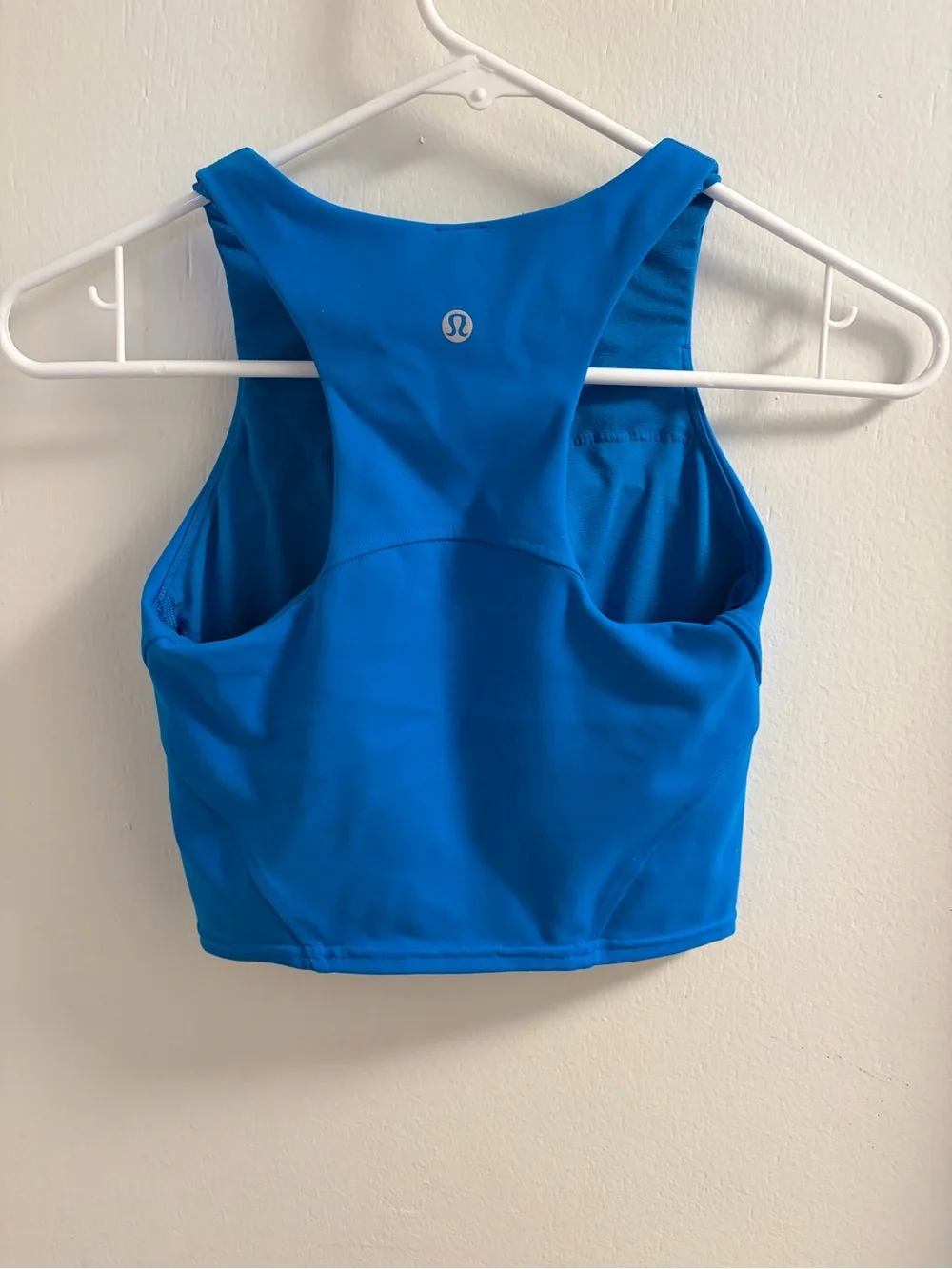 lululemon athletica Bright Blue High-Neck Crop Tank